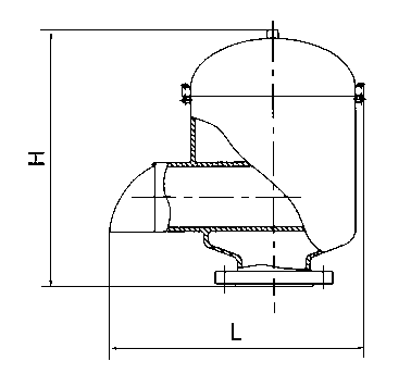 单呼阀（JF-Ⅲ型）外形图