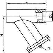 整体承插焊连接式过滤器