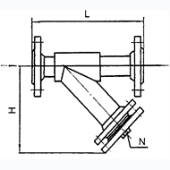 焊接型法兰连接式Y型过滤器