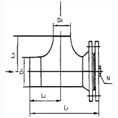 异径对焊连接式T型过滤器